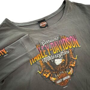 Genuine Harley Davidson Motorcycles Women's L Savannah‎ GA Long Sleeve Shirt
